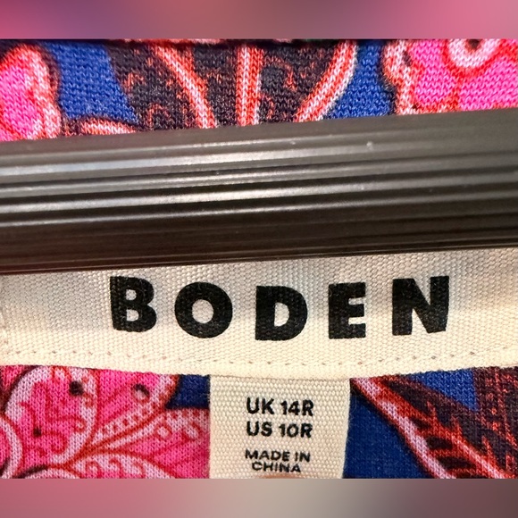 Boden ivy flocked floral dress women’s size10 95% viscose - Picture 6 of 7